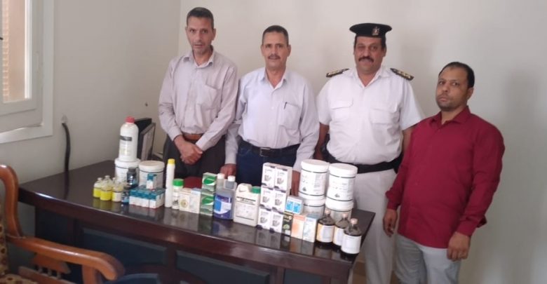ضبط أدوية بيطرية منتهية الصلاحية وغلق عيادة في الغربية