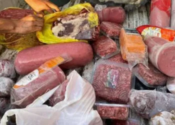 ضبط لانشون ولحوم منتهية الصلاحية في البحيرة