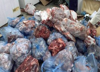 ضبط 38 كيلو لحوم ودواجن ورنجة غير صالحة خلال حملات بيطرية في الغربية