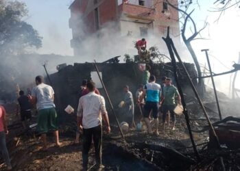 حريق يلتهم 8 حظائر للماشية في المنوفية