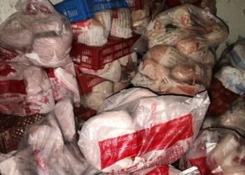 ضبط 10 طن هياكل دواجن ومفروم دواجن ودهون حيوانية غير صالحة للاستهلاك بالجيزة
