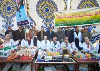 الزراعة تتظم قافلة الخير البيطرية المجانية الثامنة لعلاج مواشي صغار المربين بالدقهلية
